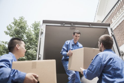 Organized storage units and boxes highlighting Enfieldhighway storage solutions