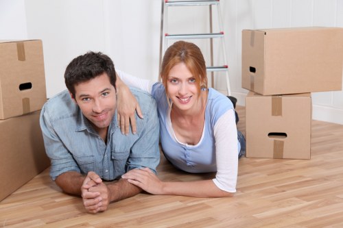 Removal team preparing for moving day in Enfieldhighway