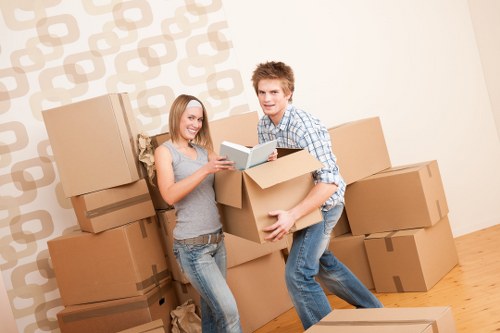 Careful packing of fragile items for a move in Enfieldhighway